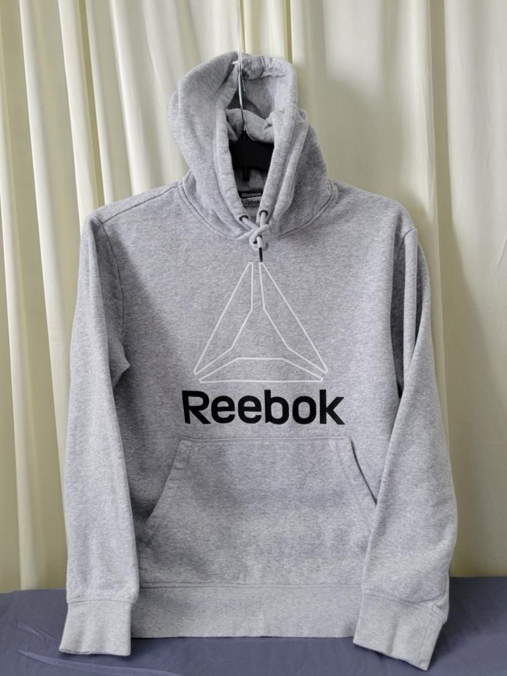 Reebok Light Gray Logo Pullover Hoodie